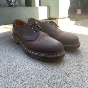 Dr Martens 1461 3 eyed shoes in Brown